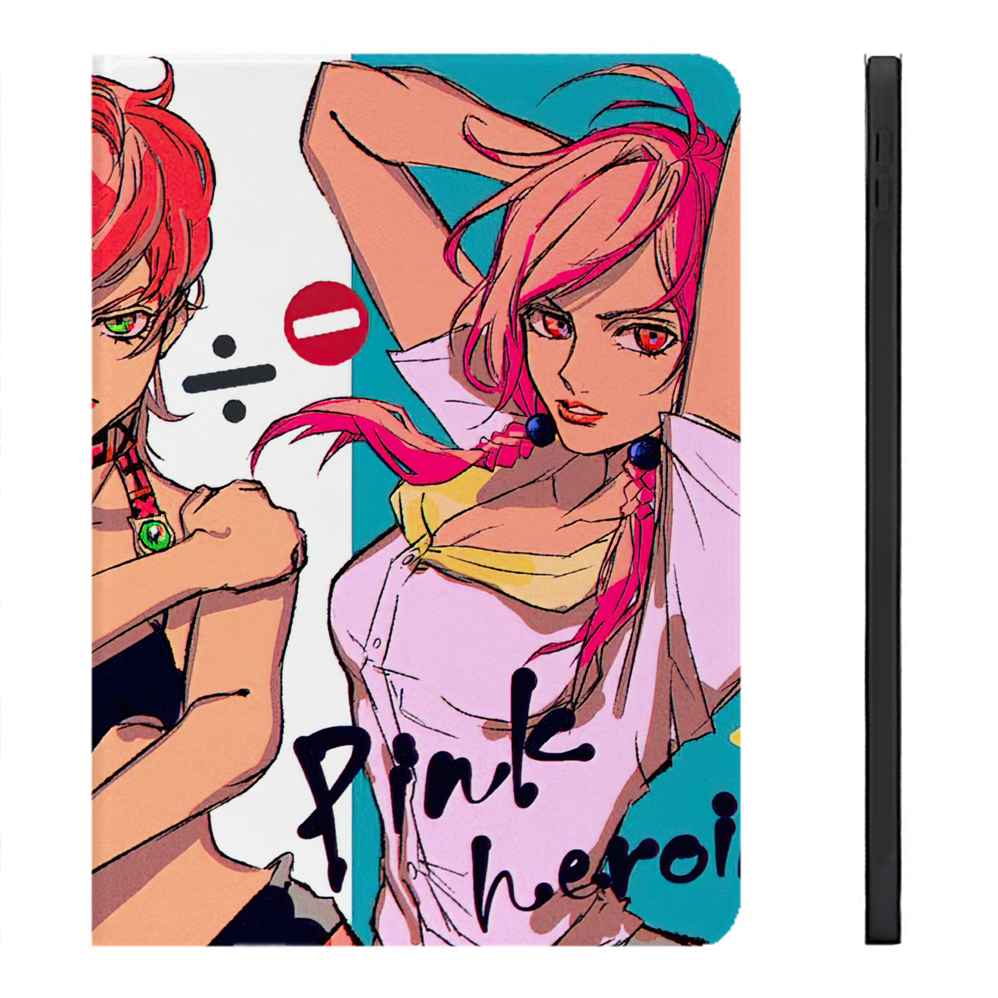 （画像用） ジョジョの奇妙な冒険 JoJo's Bizarre Adventure IPadケース ペンホルダー付き ブックスタイルデザイン